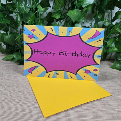 Comic Happy Birthday Card