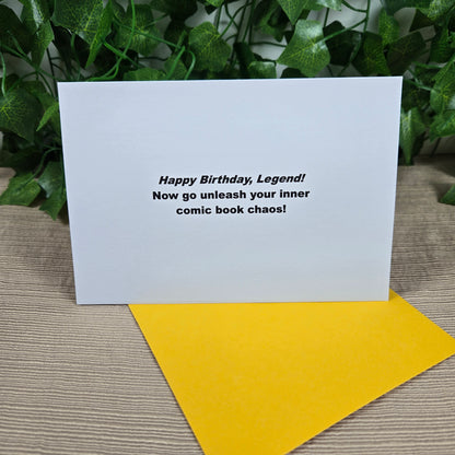 Comic Happy Birthday Card