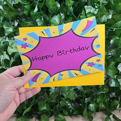 Comic Happy Birthday Card