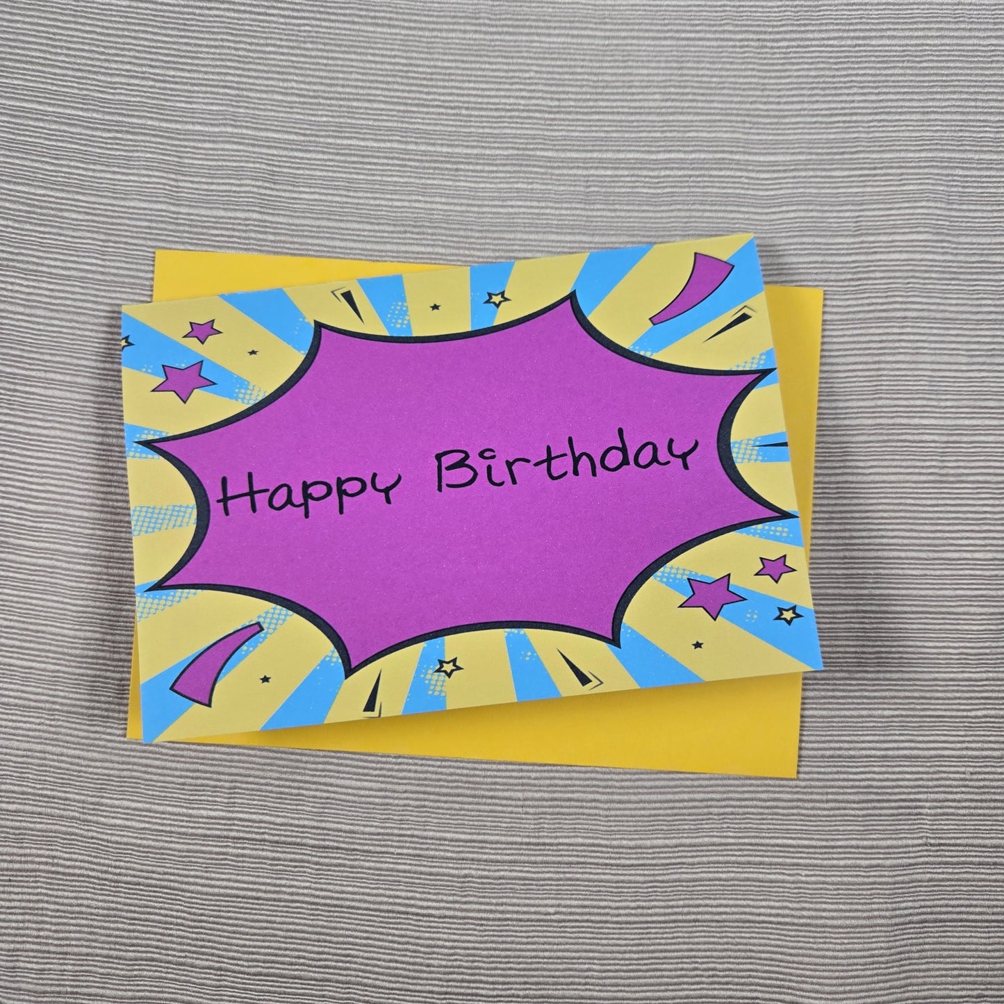 Comic Happy Birthday Card