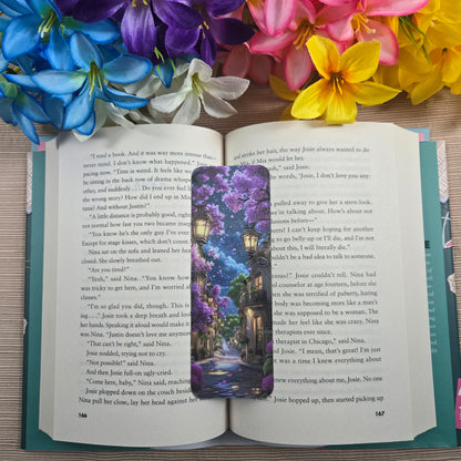 Cottage Town at Night Bookmark