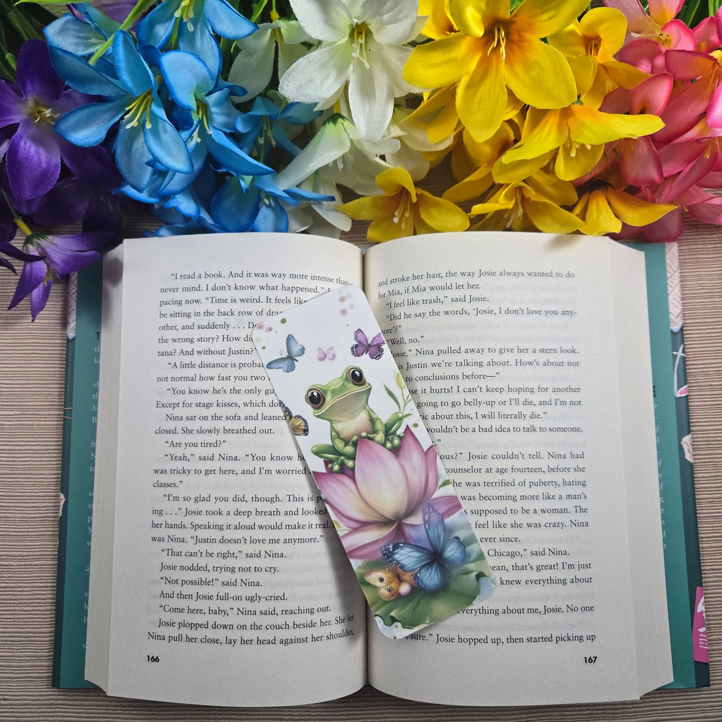 Cute Cartoon Frog Bookmark