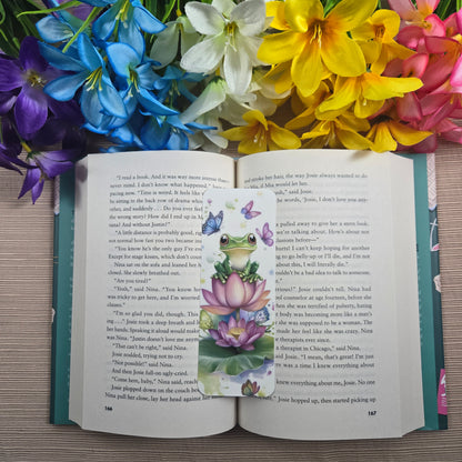 Cute Cartoon Frog Bookmark