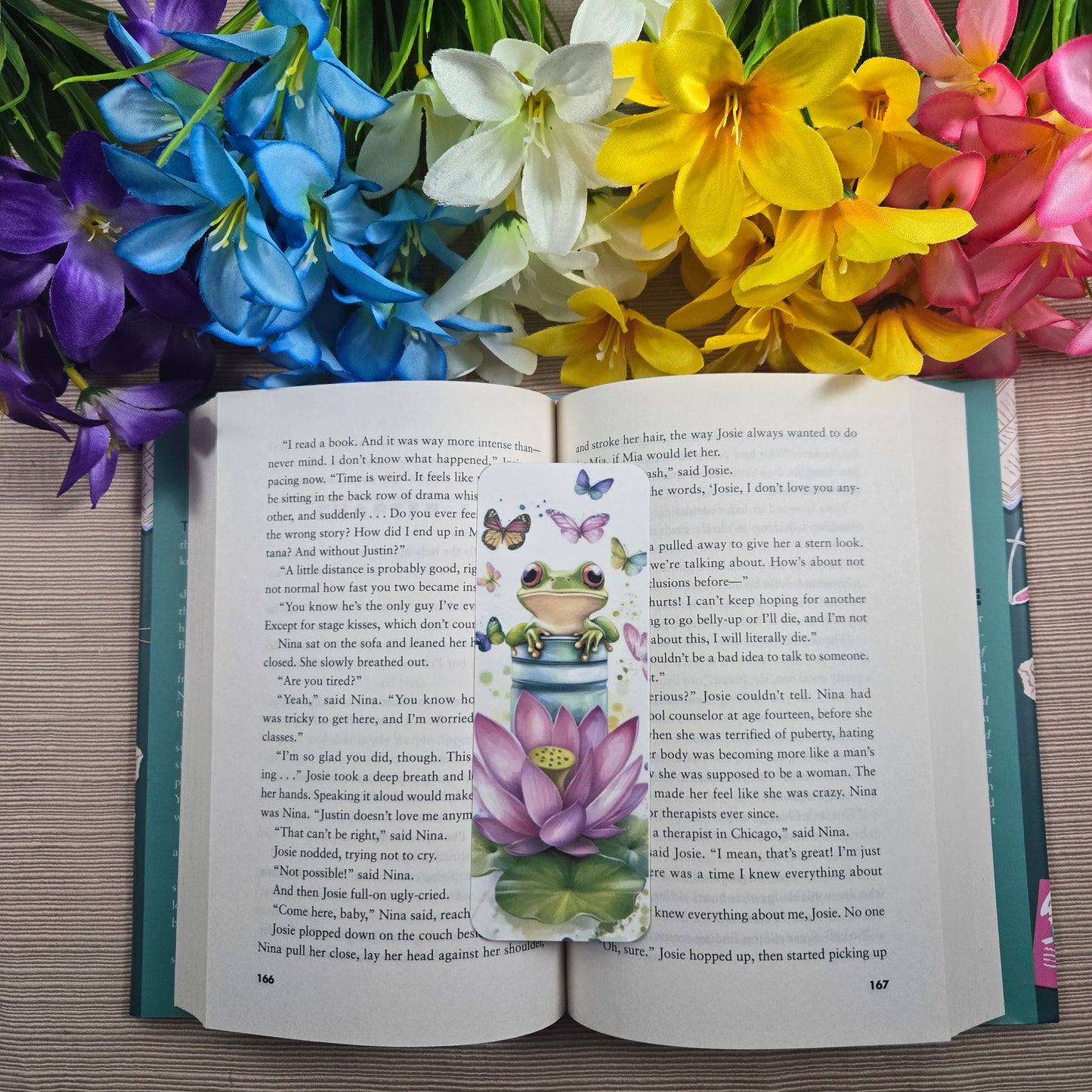 Cute Cartoon Frog Bookmark