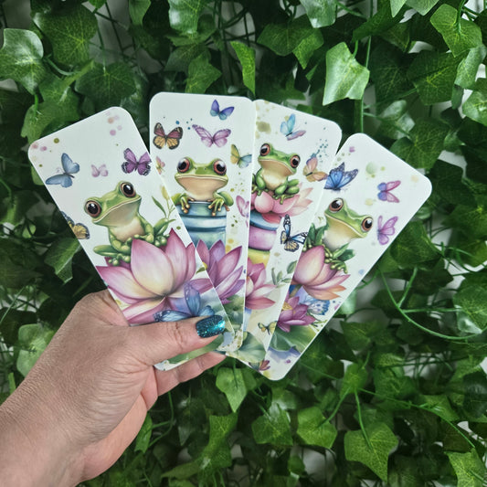 Cute Cartoon Frog Bookmark