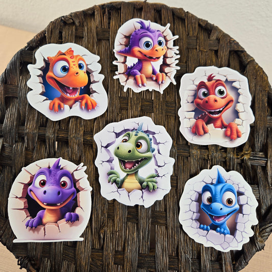 Cute Dinosaur Stickers