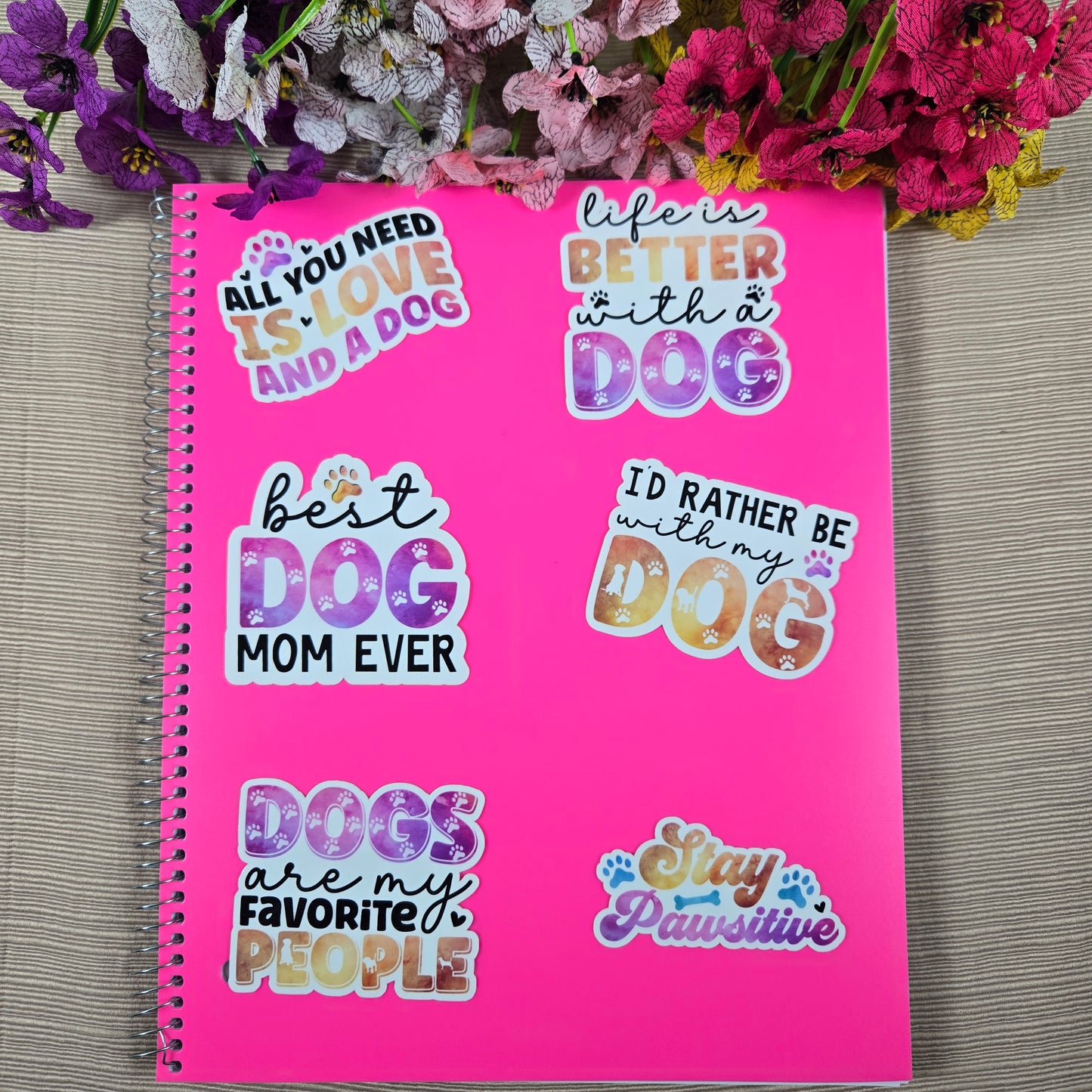 Fun Dog Quote Stickers