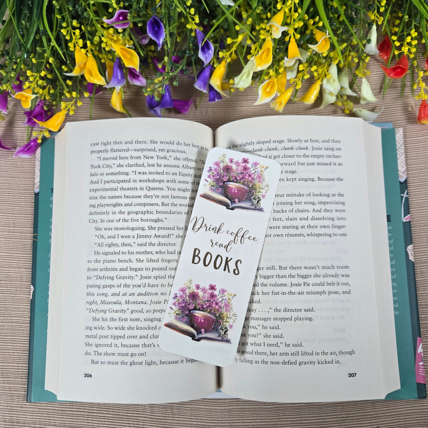 Drink Coffee and Read Books Bookmark