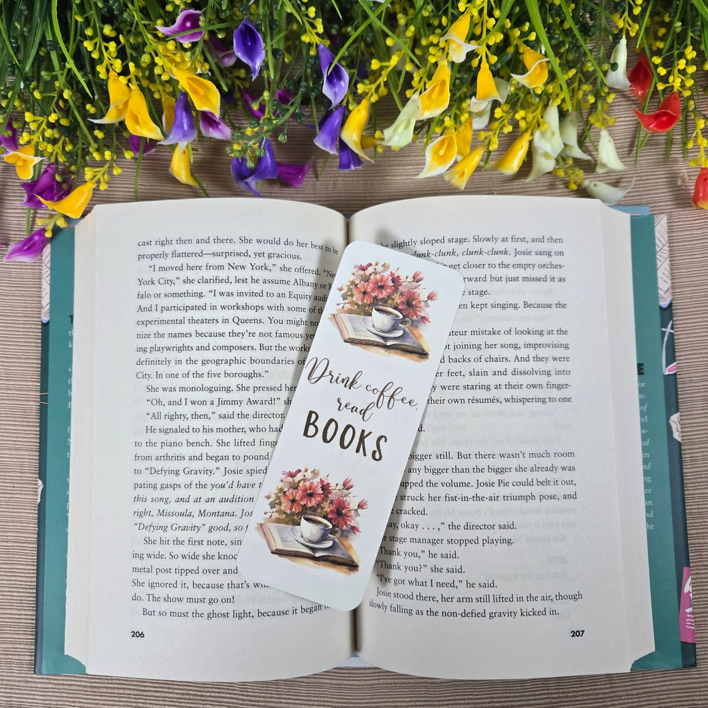 Drink Coffee and Read Books Bookmark