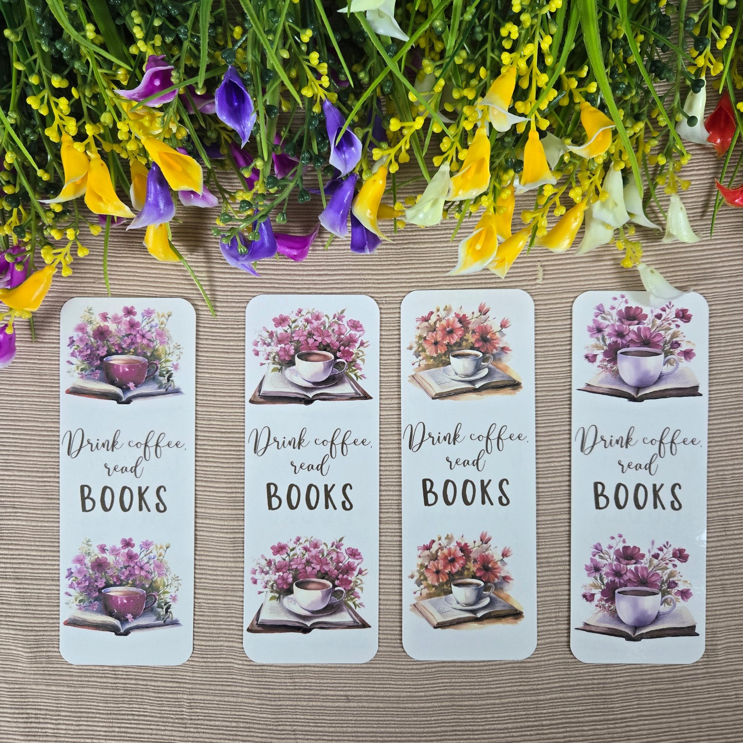 Drink Coffee and Read Books Bookmark