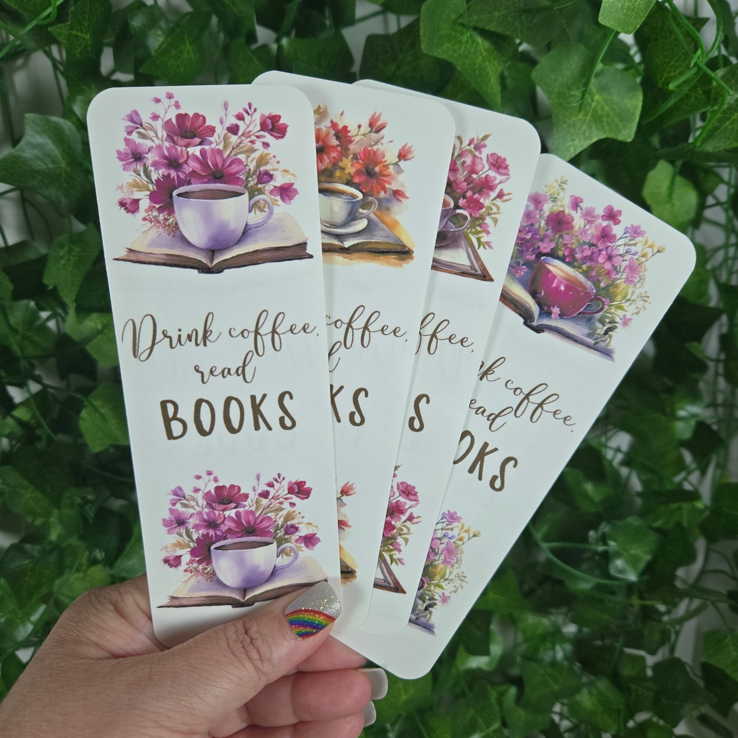 Drink Coffee and Read Books Bookmark