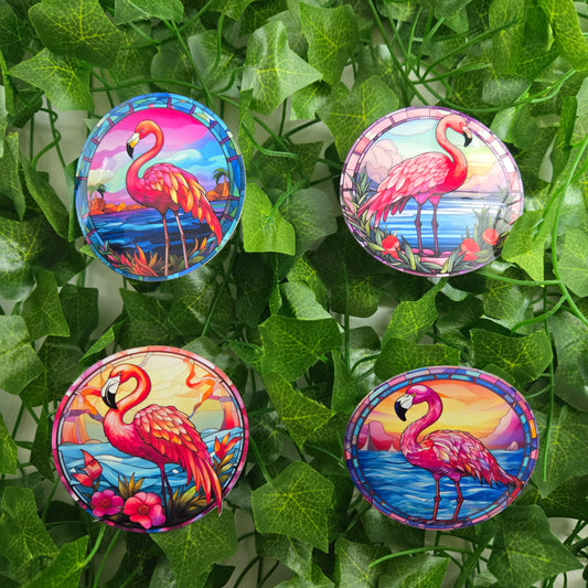 Colorful Flamingo Stickers