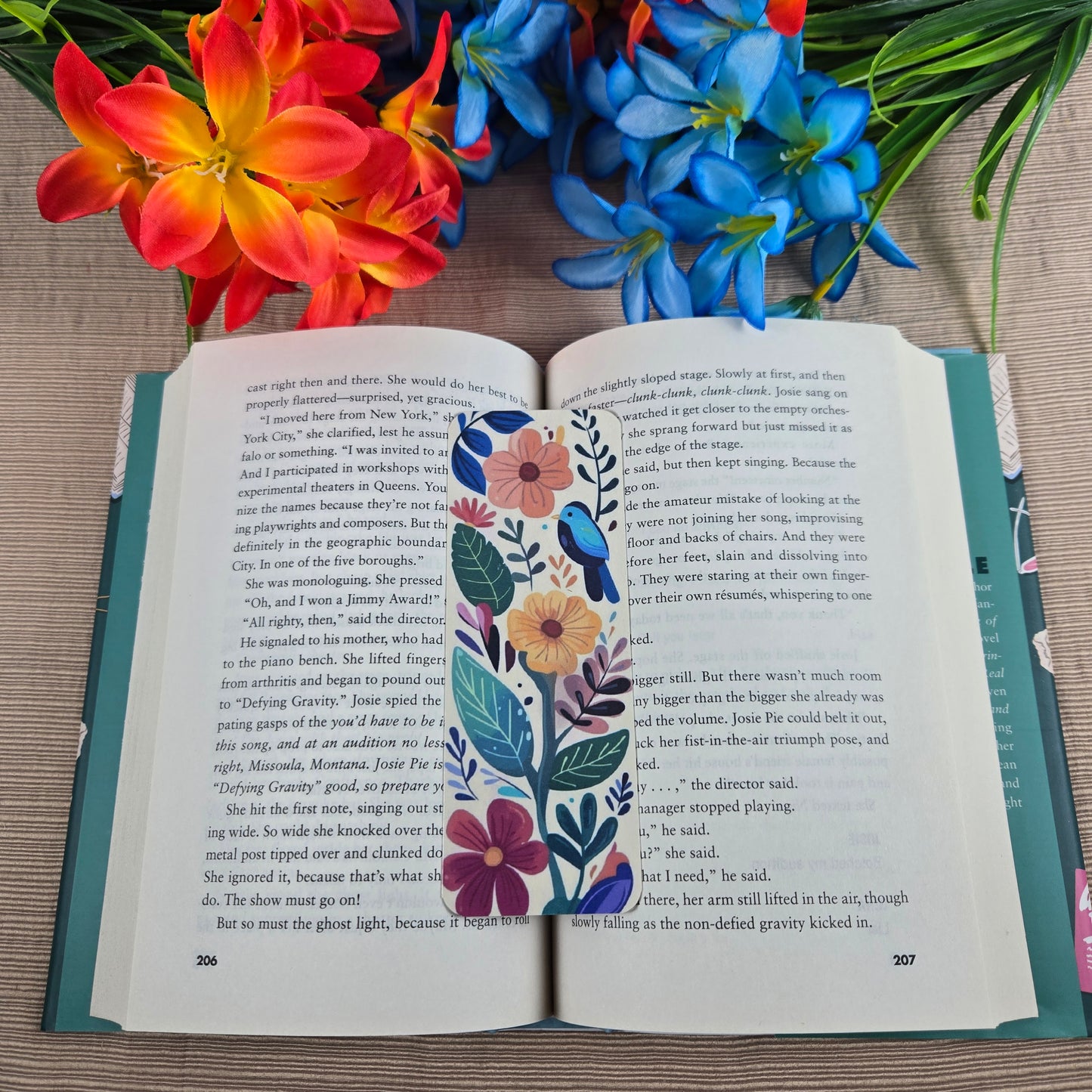 Watercolor Floral Bookmark