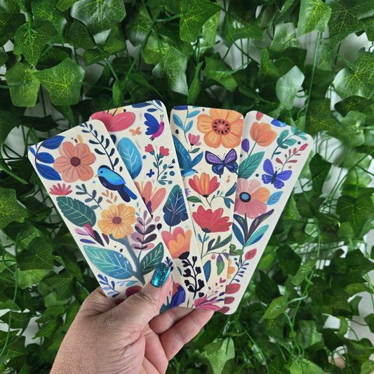 Watercolor Floral Bookmark