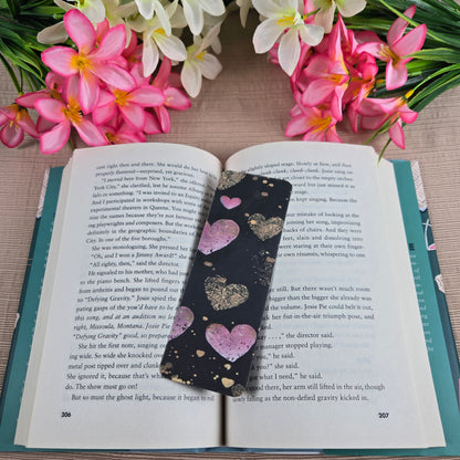 Glitter Heart Bookmark