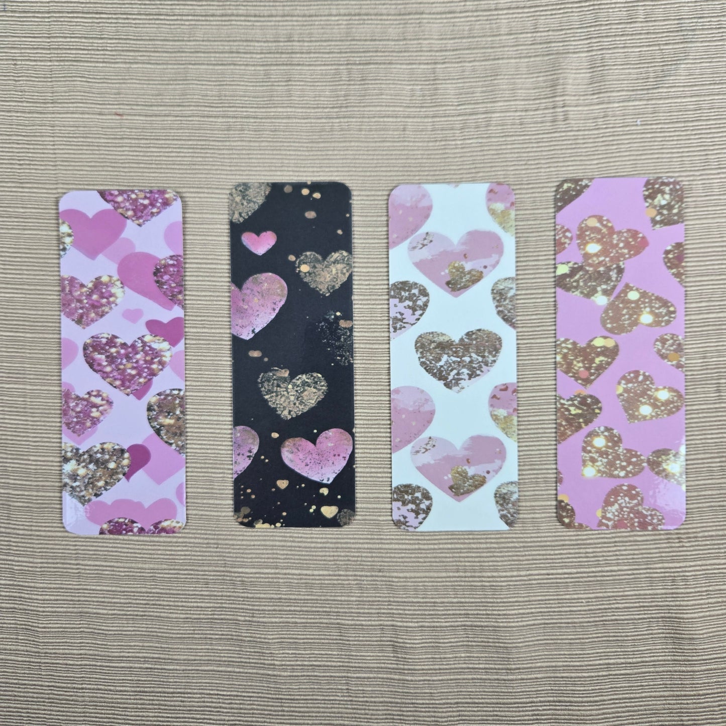 Glitter Heart Bookmark