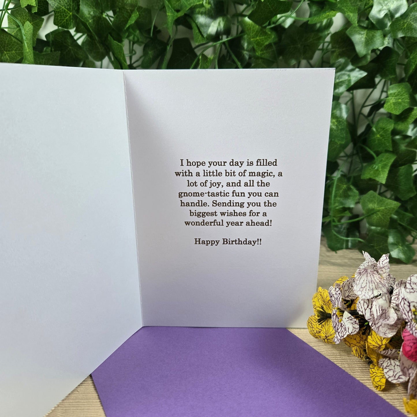 Gnome Birthday Card