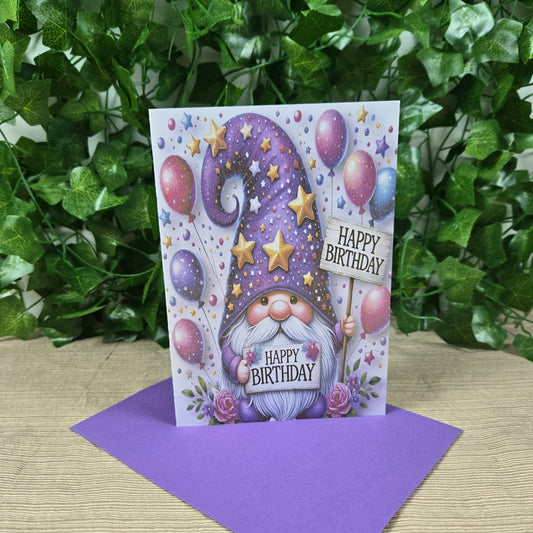 Gnome Birthday Card