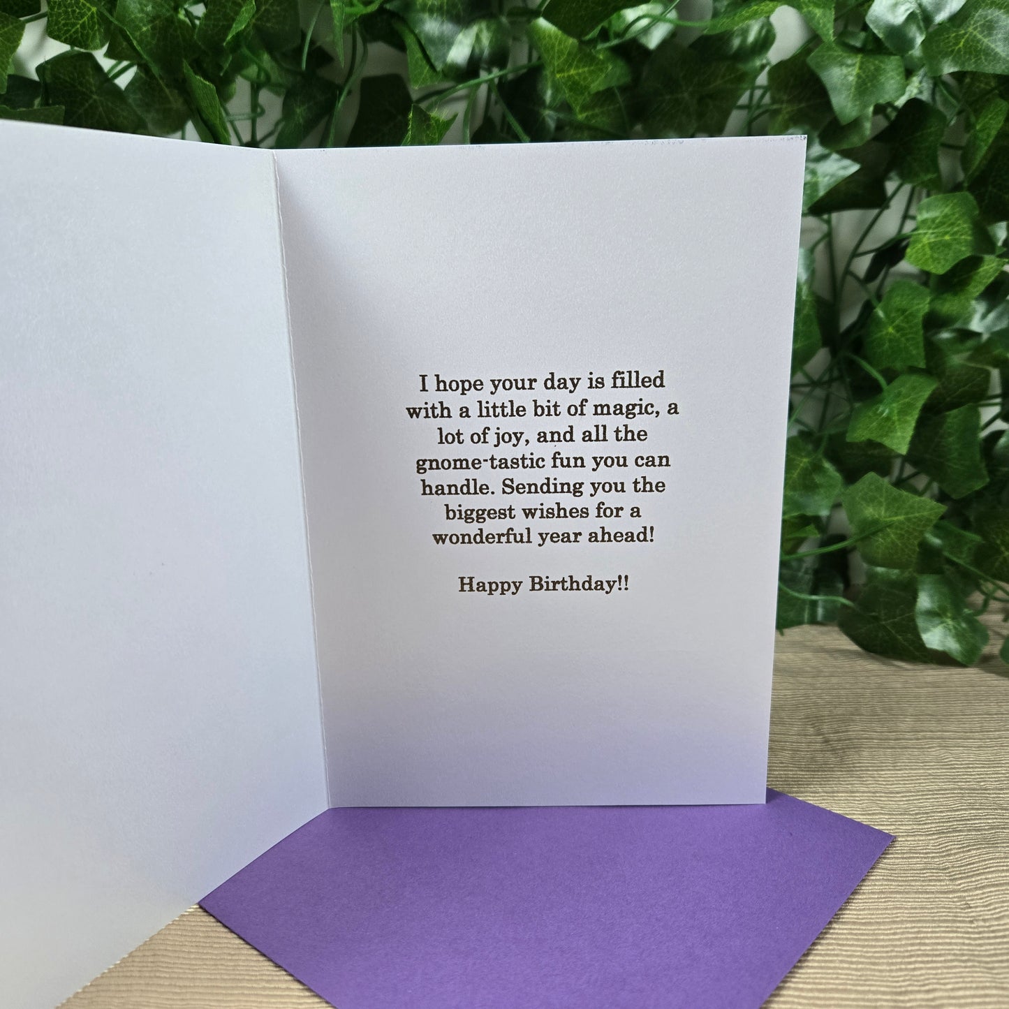 Gnome Birthday Card