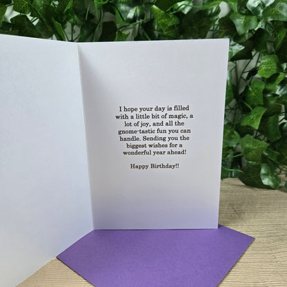 Gnome Birthday Card