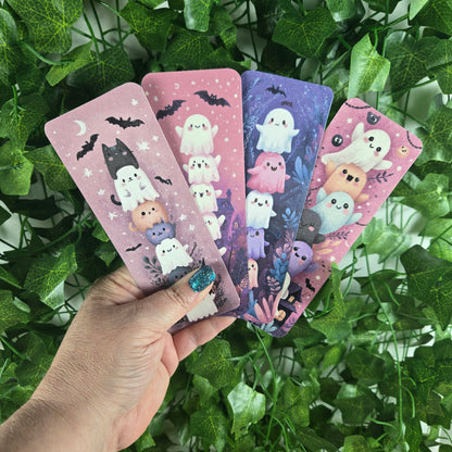 Cute Stacked Ghosts Halloween Bookmark