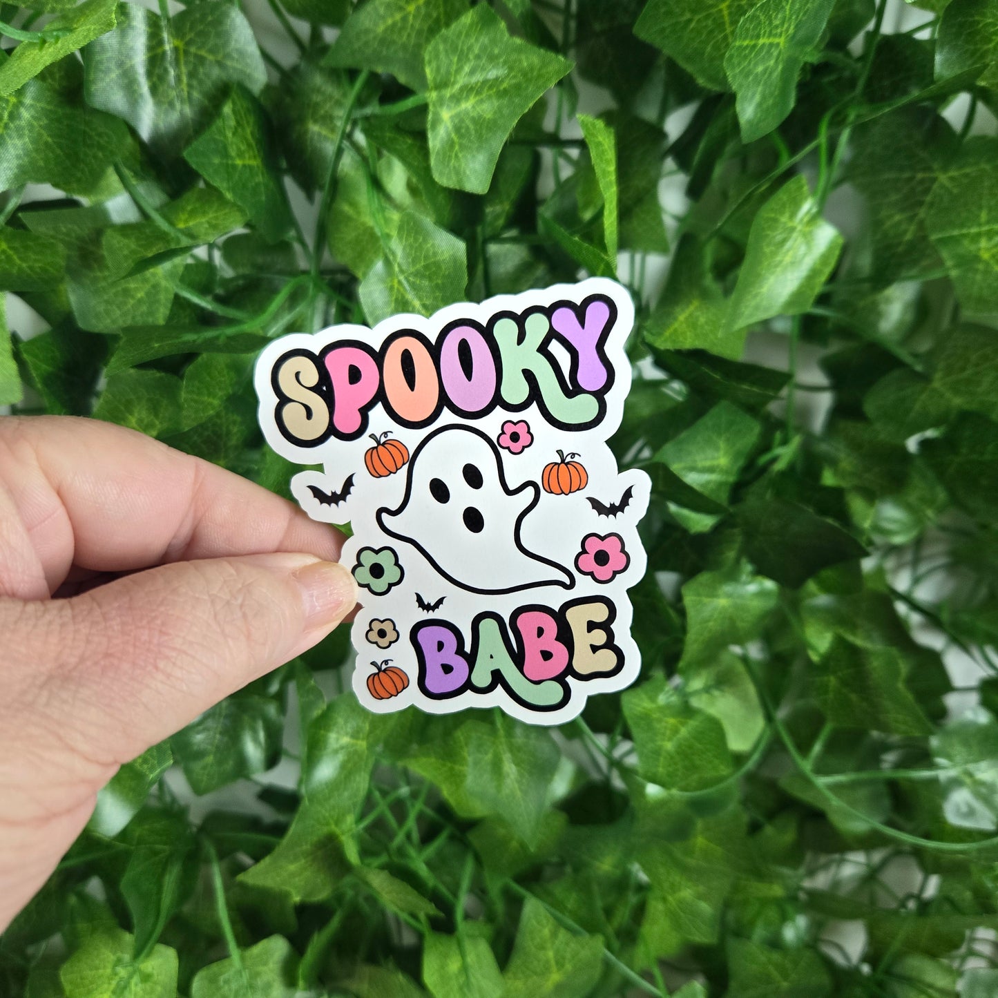 Halloween Ghost with Quote Stickers