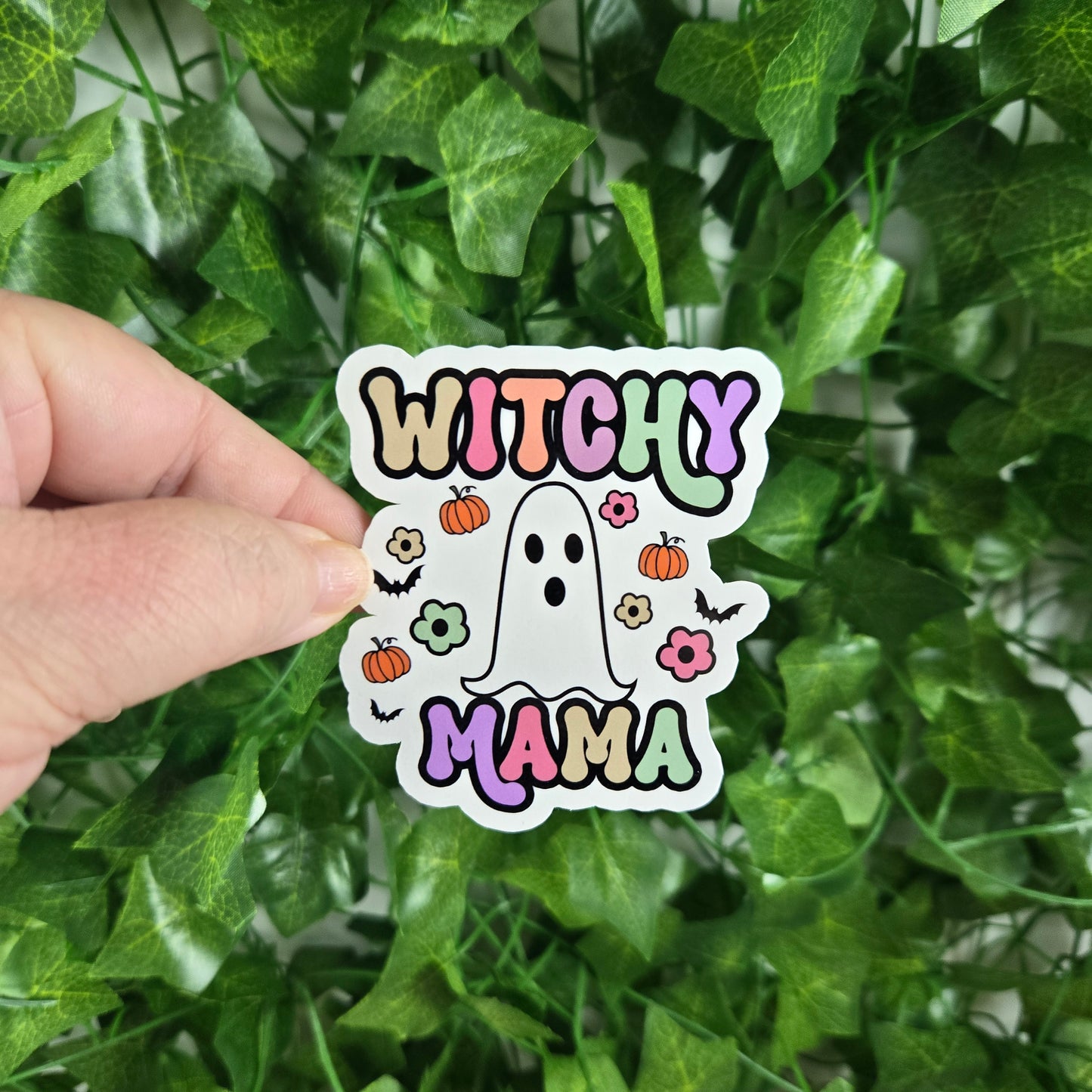 Halloween Ghost with Quote Stickers
