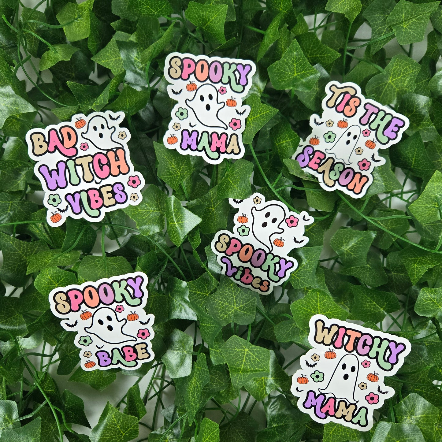 Halloween Ghost with Quote Stickers