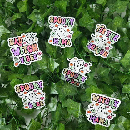 Halloween Ghost with Quote Stickers
