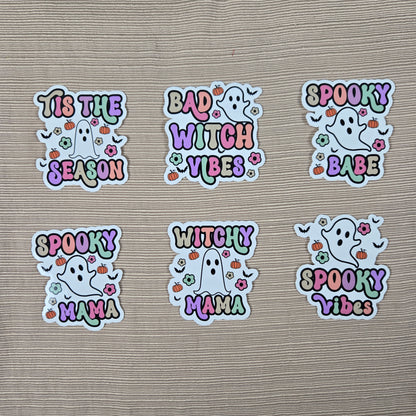 Halloween Ghost with Quote Stickers