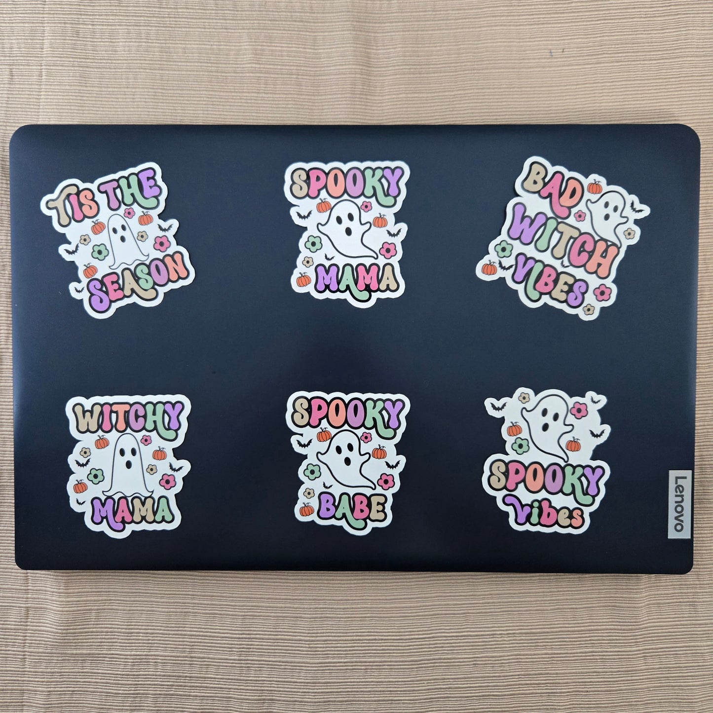 Halloween Ghost with Quote Stickers