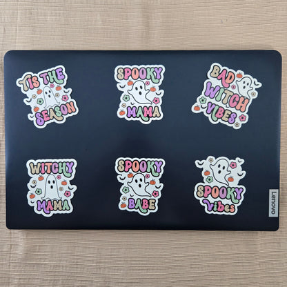 Halloween Ghost with Quote Stickers