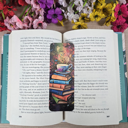 Beautiful Books and Coffee Bookmark