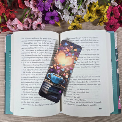Beautiful Books and Coffee Bookmark
