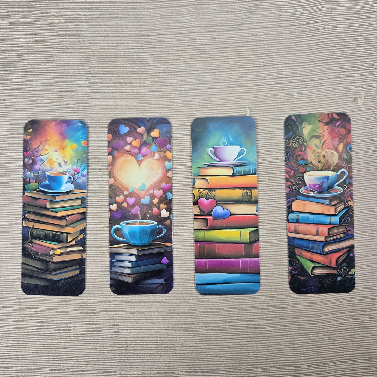 Beautiful Books and Coffee Bookmark