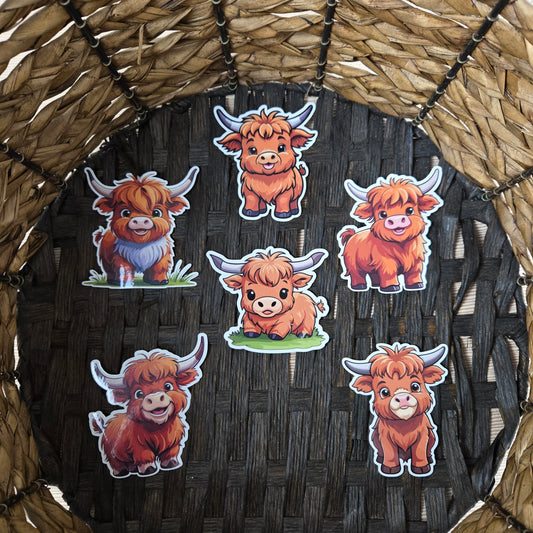 Highland Cow Sticker