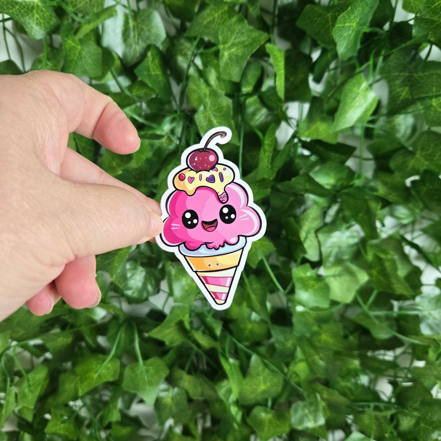Adorable Ice Cream Cone Stickers