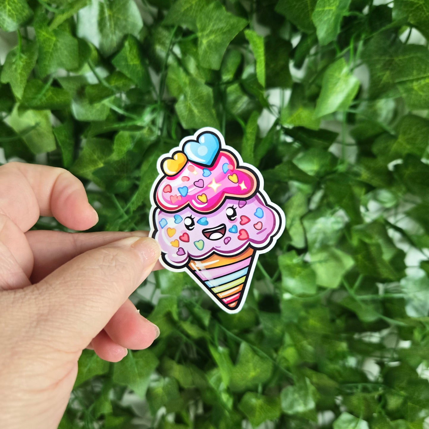 Adorable Ice Cream Cone Stickers