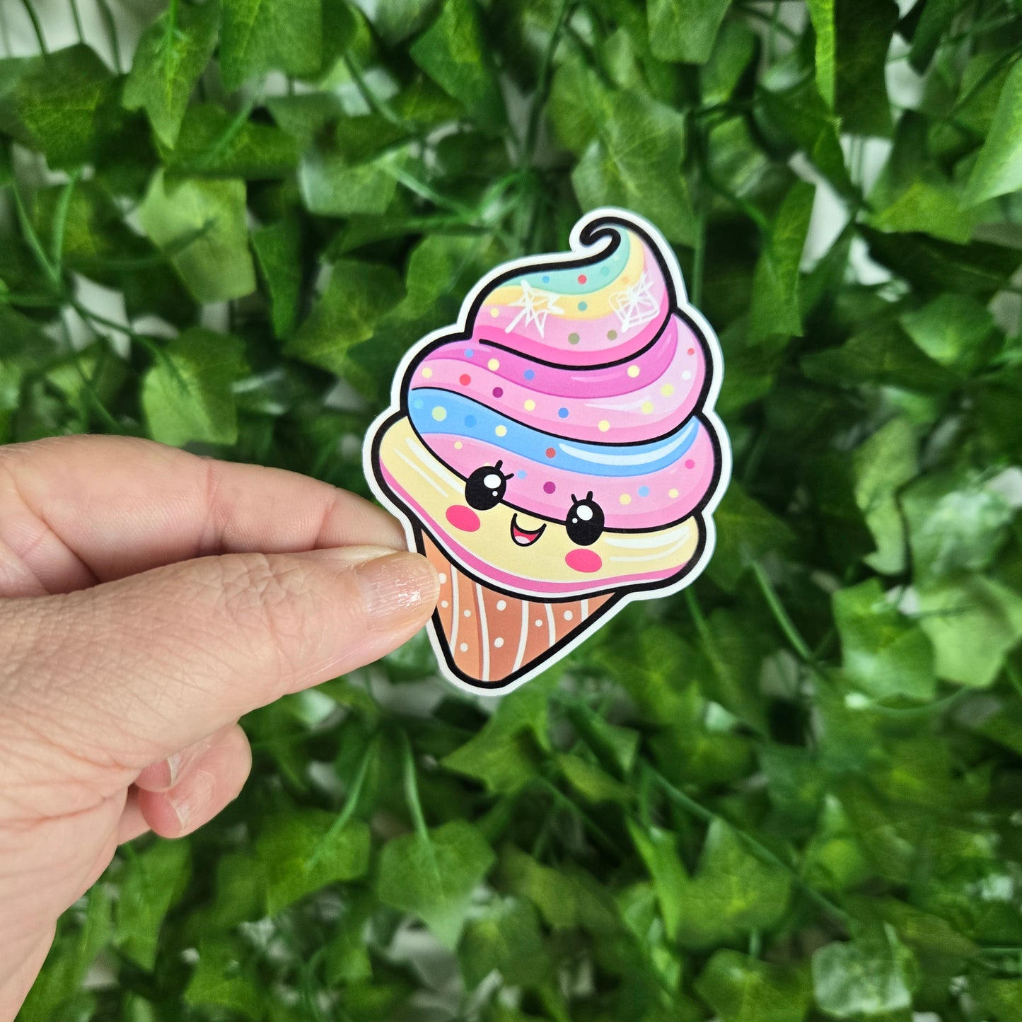 Adorable Ice Cream Cone Stickers