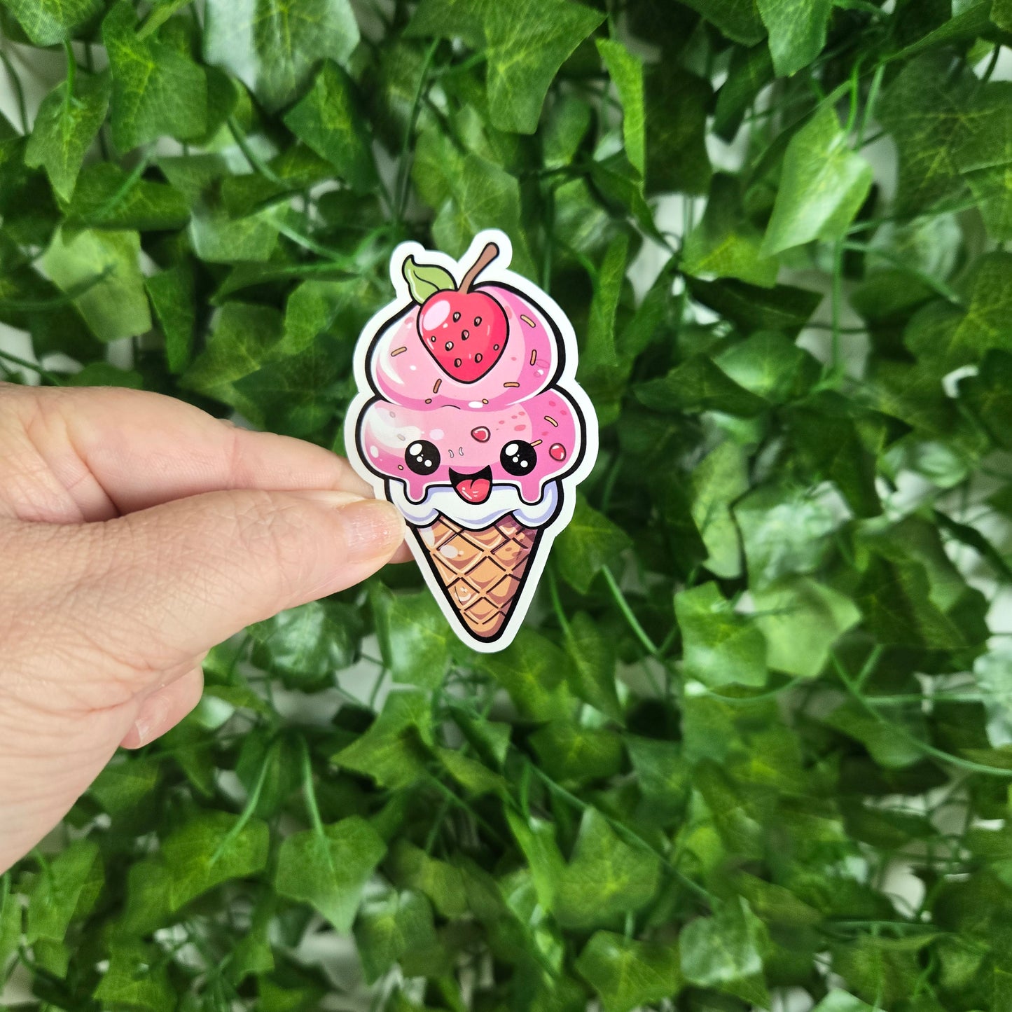 Adorable Ice Cream Cone Stickers