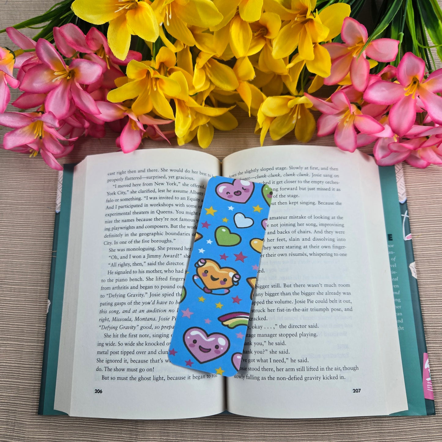 Kawaii Hearts and Stars Bookmark