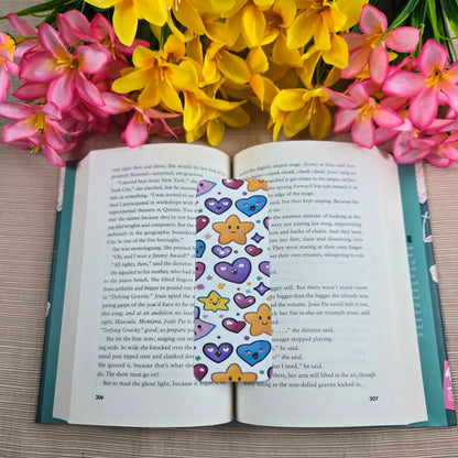 Kawaii Hearts and Stars Bookmark
