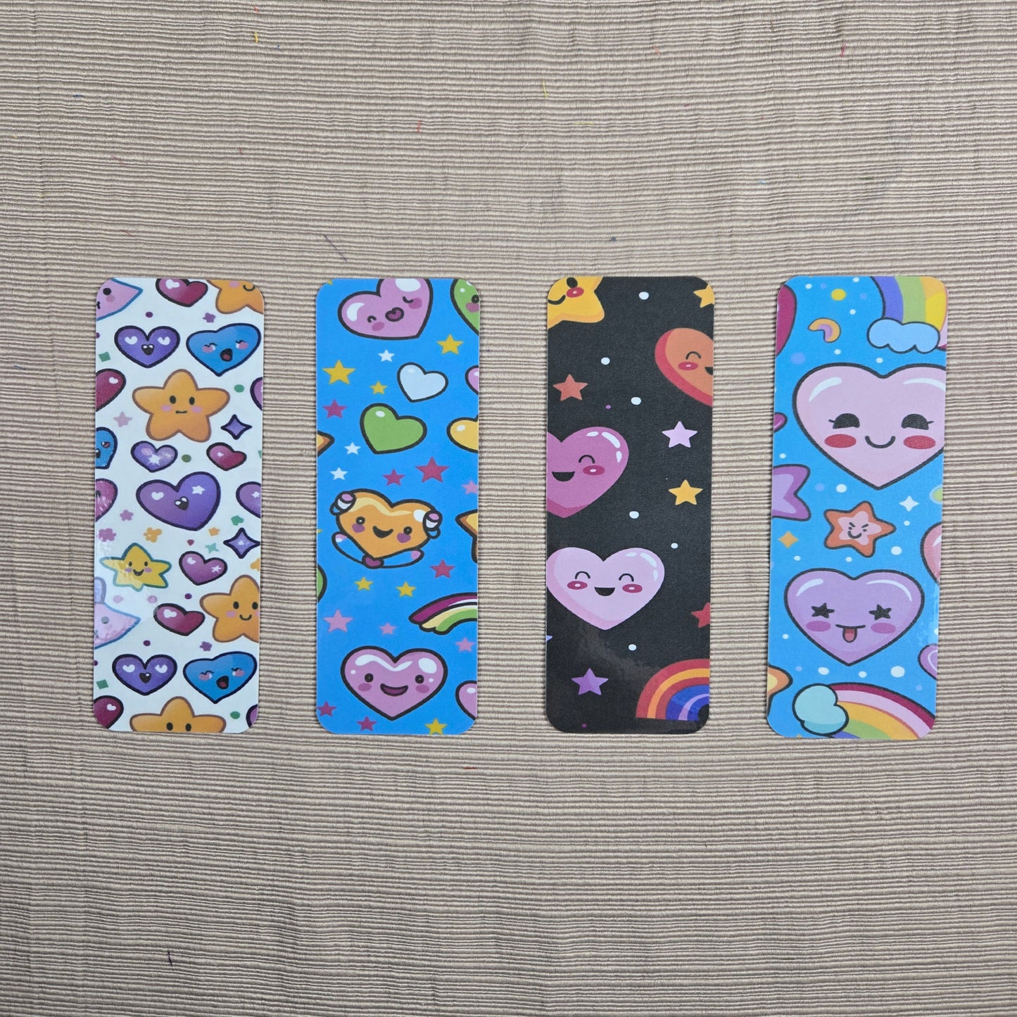 Kawaii Hearts and Stars Bookmark