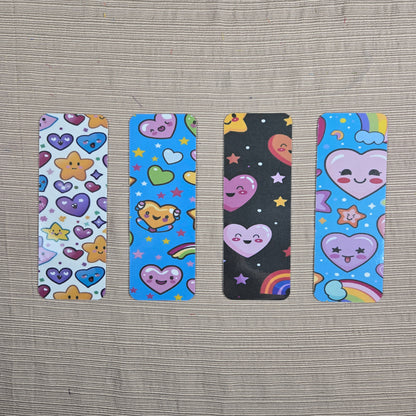 Kawaii Hearts and Stars Bookmark