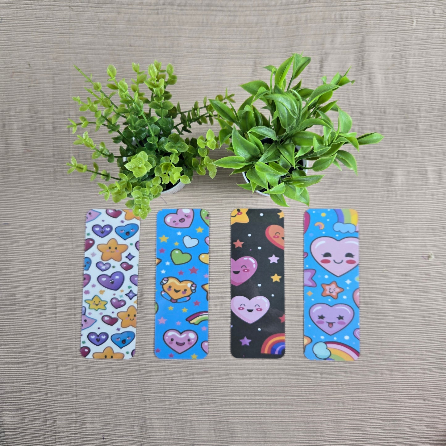 Kawaii Hearts and Stars Bookmark