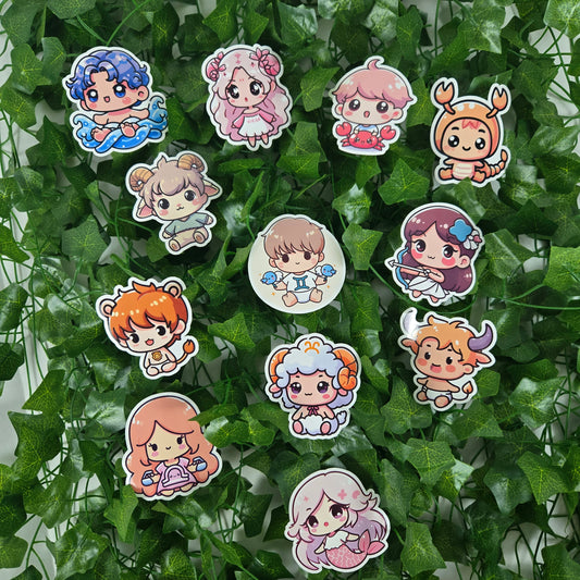 Cute Baby Kawaii Zodiac Stickers