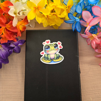 Adorable Love Frog Sticker