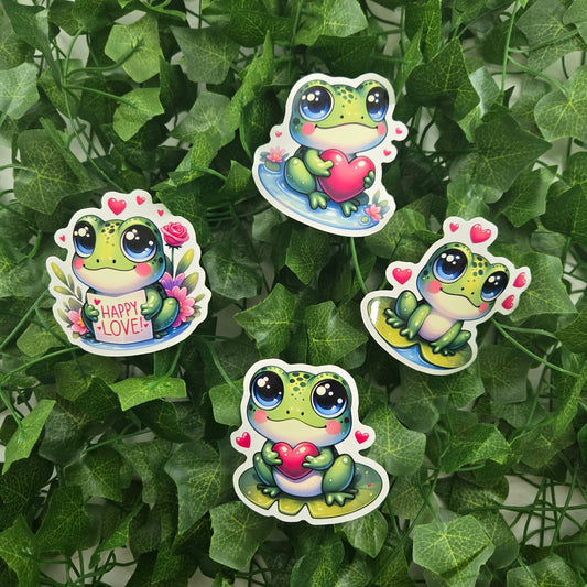Adorable Love Frog Sticker