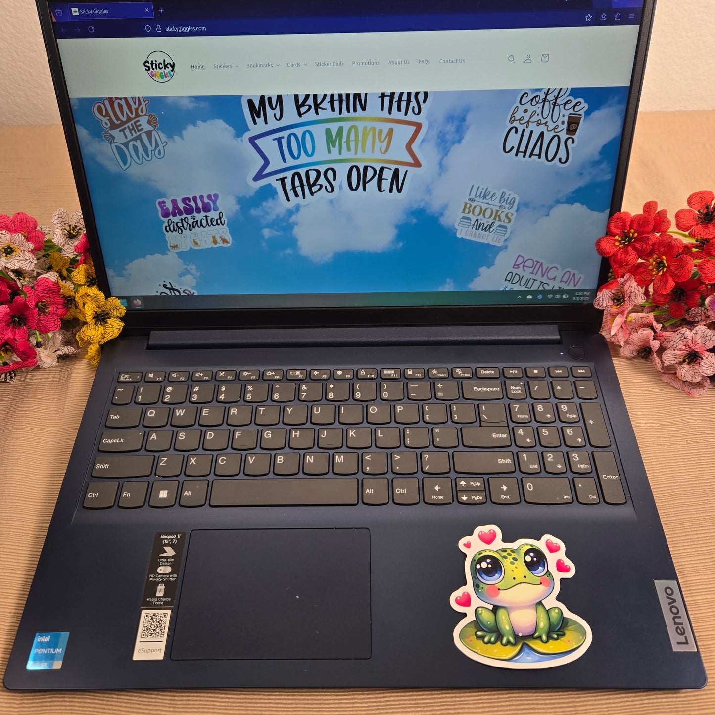 Adorable Love Frog Sticker