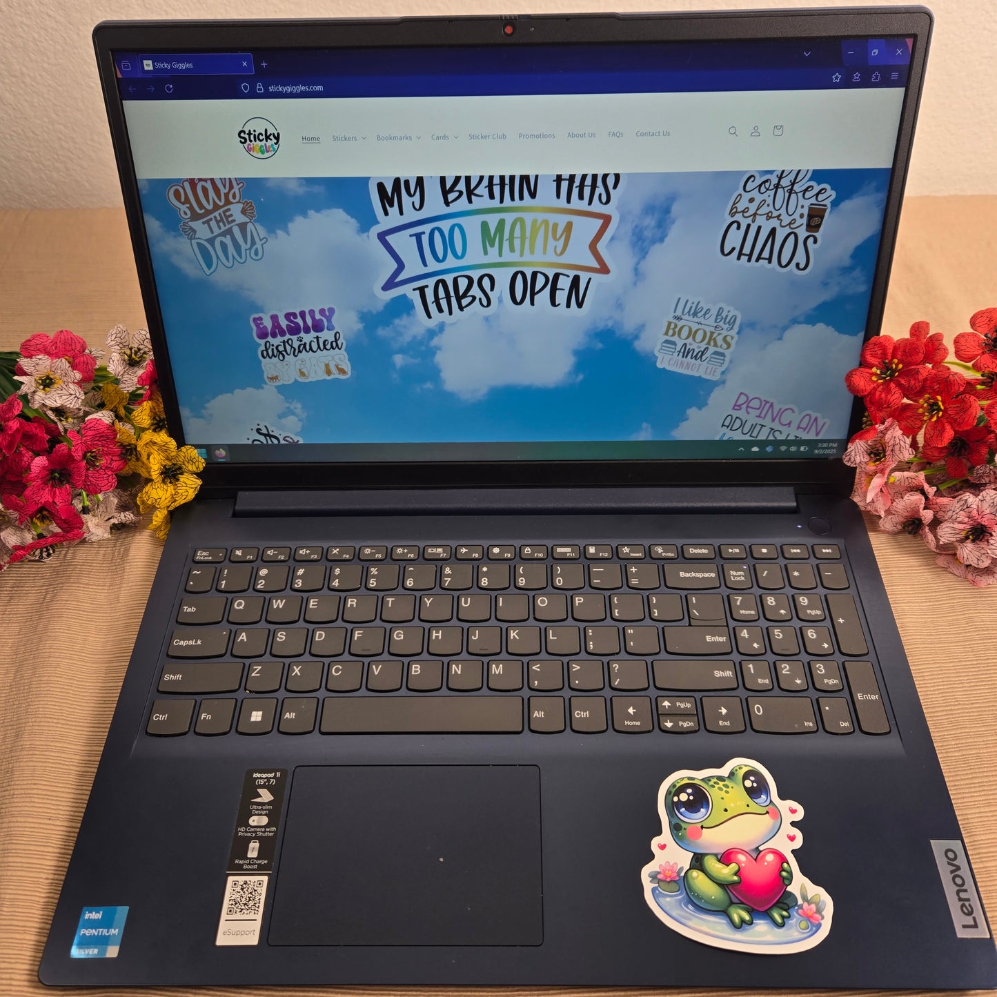 Adorable Love Frog Sticker
